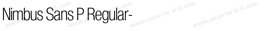 Nimbus Sans P Regular字体转换